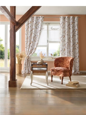 heine home Zasłona dekoracyjna w kolorze biało-jasnobrązowym