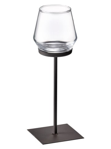 heine home Świecznik w kolorze czarnym - wys. 36 x Ø 12 cm