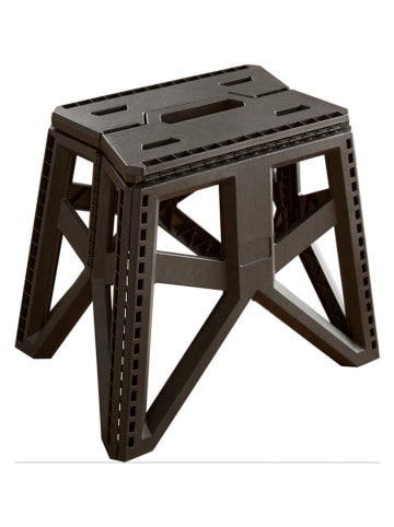 heine home Hocker składany w kolorze czarnym - 39 x 33,5 x 27,5 cm