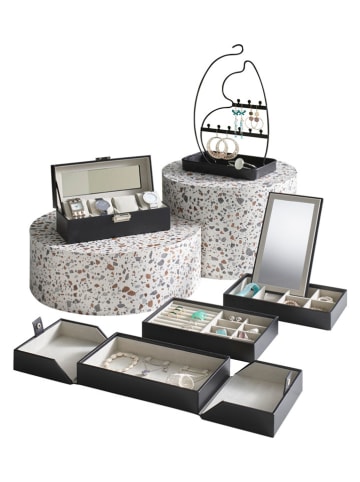 heine home Schmuckkasten in Schwarz - (B)22,5 x (H)8 x (T)10,5 cm