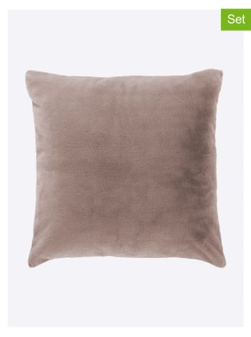 heine home 2er-Set: Kissenhüllen in Beige