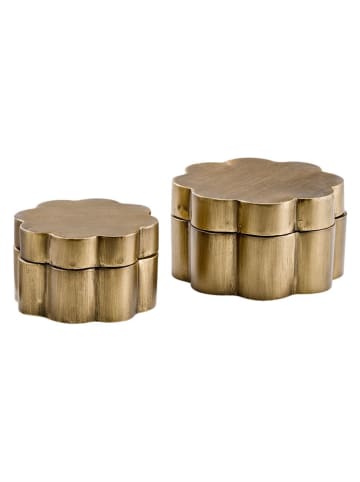 heine home 2er-Set: Aufbewahrungsdosen in Gold