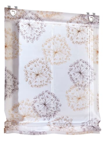 heine home Raffrollo in Weiß/ Beige