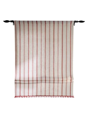 heine home Raffrollo in Beige/ Rot