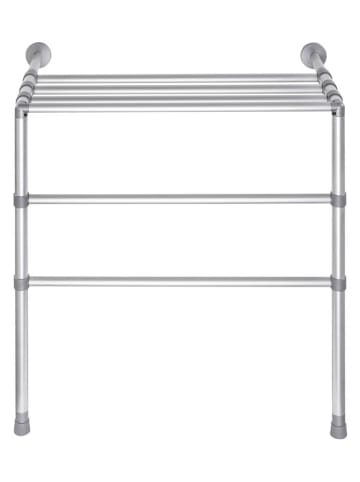 heine home Uchwyt w kolorze srebrnym na ręczniki - 66 x 62 x 24 cm