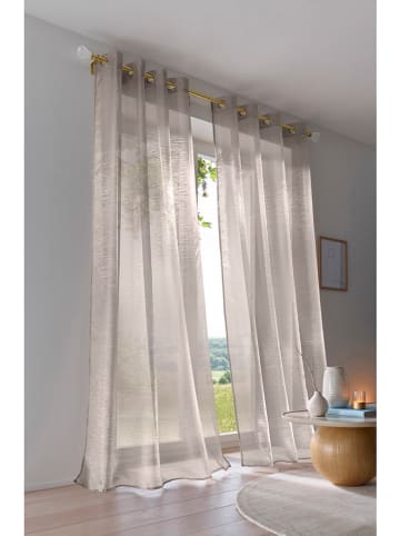 heine home Firanka dekoracyjna w kolorze beżowym