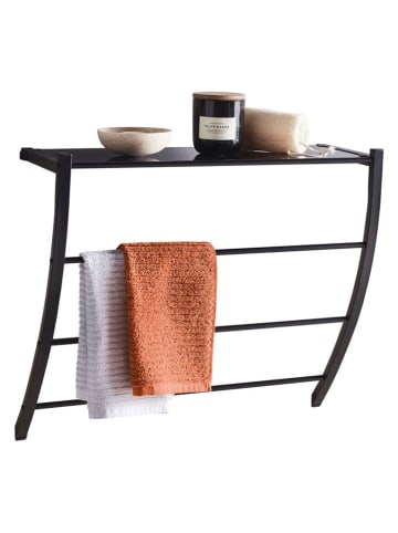 heine home Wandregal in Schwarz - (B)56 x (H)48,5 x (T)23 cm