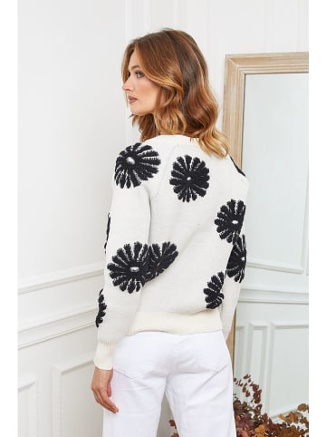 Joséfine Pullover "Banshee" in Weiß/ Schwarz