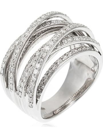 DIAMANTA Weißgold-Ring "New Entrelacs Candides" mit Diamanten