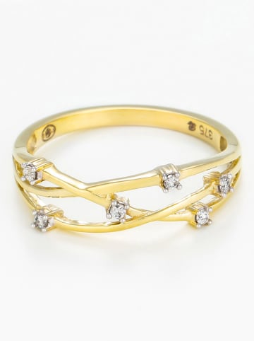 DIAMANTA Złoty pierścionek "Jolie Constellation" z diamentami