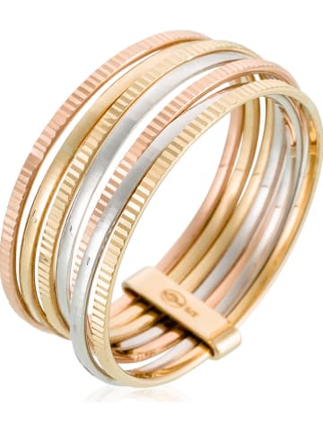 CARATELLI Geel-/rosé-/witgouden ring "Acapulco"
