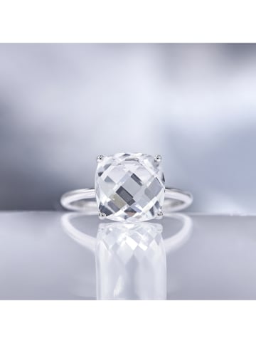 OR ÉCLAT Weißgold-Ring "Amathia" mit Edelstein
