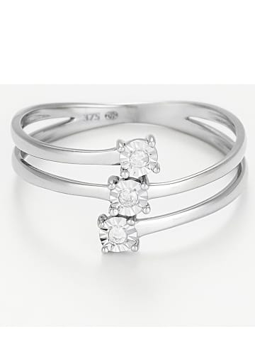 DIAMOND & CO Weißgold-Ring "Nous Trois" mit Diamanten
