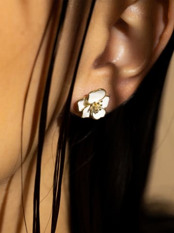 DIAMANTA Gold-Ohrstecker "Orchidée"