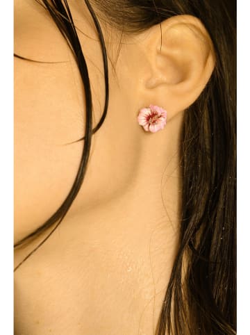 DIAMANTA Złote kolczyki-wkrętki "Zélia" z diamentami