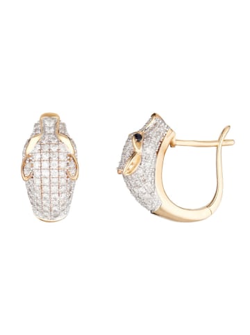 CARATELLI Gold-Ohrstecker "Ma Panthère" mit Diamanten