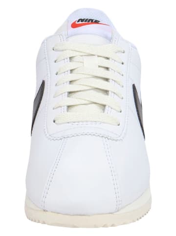 Nike Sportswear Leder-Sneakers "Cortez" in Weiß/ Schwarz/ Blau