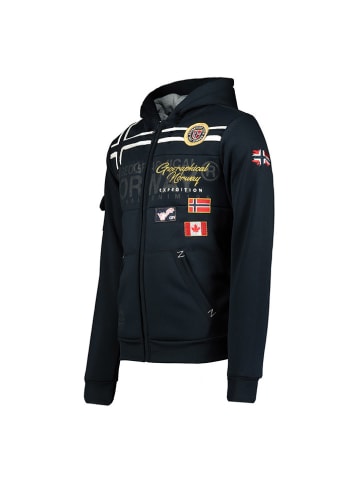 Geographical Norway Sweatvest "Garadock" donkerblauw
