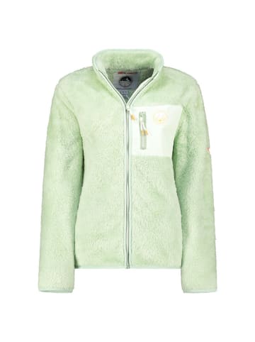 Geographical Norway Kurtka polarowa "Precious" w kolorze jasnozielonym