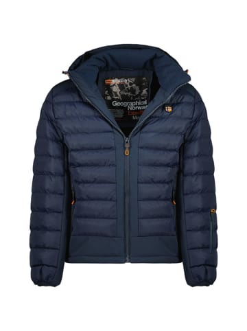 Geographical Norway Doorgestikte jas "Aurelien" donkerblauw