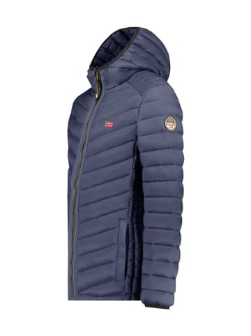 Geographical Norway Doorgestikte jas "Carliti" donkerblauw