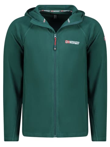 Geographical Norway Kurtka polarowa "Tugood" w kolorze zielonym
