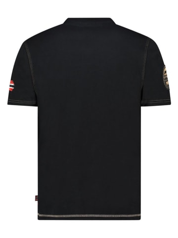 Geographical Norway Shirt "Jouky" in Schwarz