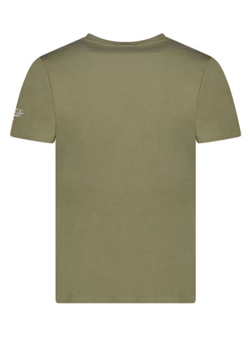 Geographical Norway Koszulka "Jollegio" w kolorze khaki