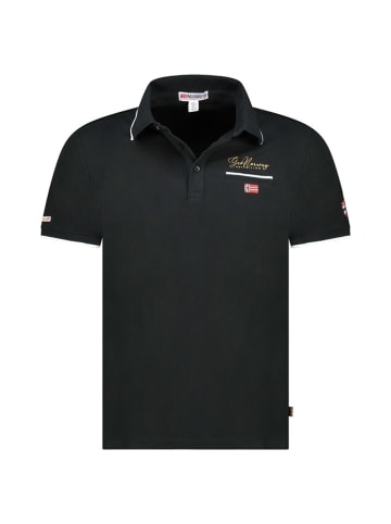 Geographical Norway Poloshirt "Kara" in Schwarz