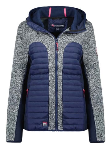 Geographical Norway Kurtka polarowa "Taquese" w kolorze szaro-granatowym