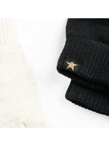 COOL CLUB 2-delige set: handschoenen crème/zwart