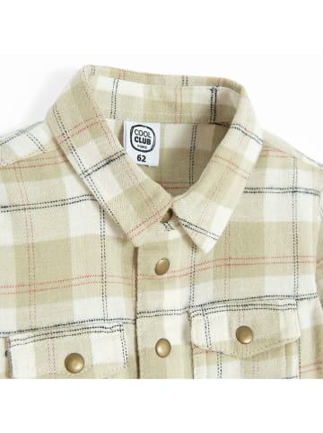 COOL CLUB Body-koszula w kolorze beżowym