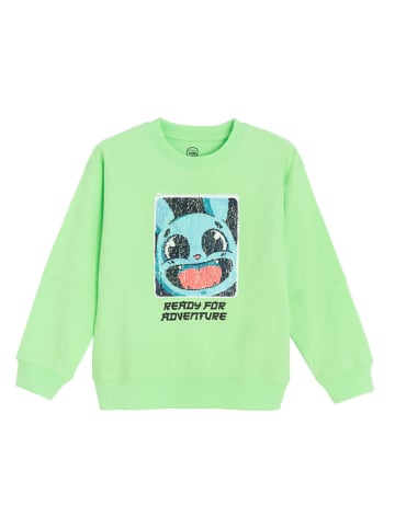 COOL CLUB Bluza w kolorze zielonym