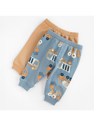 COOL CLUB 2-delige set: sweatbroeken lichtblauw/geel