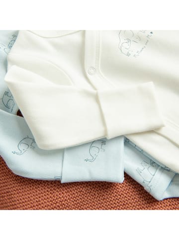 COOL CLUB 2er-Set: Bodys in Creme/ Hellblau