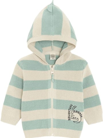 COOL CLUB Kardigan w kolorze turkusowo-beżowym