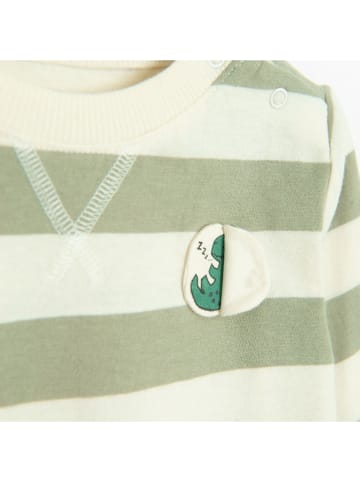 COOL CLUB Longsleeve kaki/crème