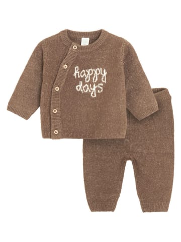 COOL CLUB 2-delige outfit bruin