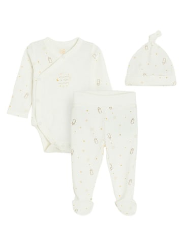 COOL CLUB 3-częściowy zestaw w kolorze kremowym