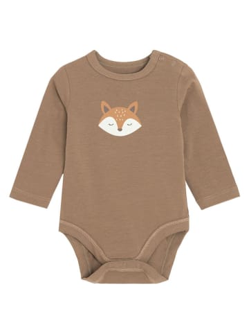 COOL CLUB 2-delige set: rompers wit/lichtbruin