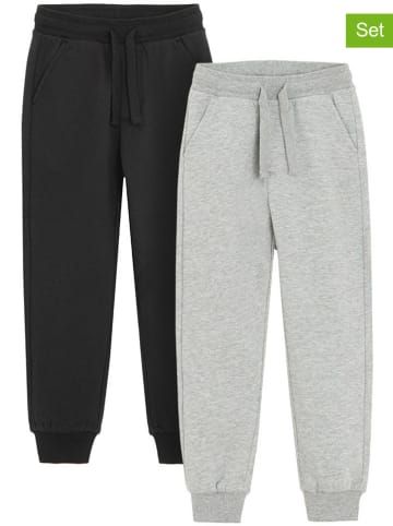 COOL CLUB 2-delige set: sweatbroeken zwart/grijs
