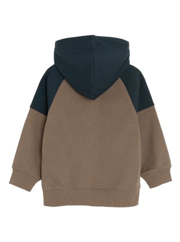 COOL CLUB Sweatjacke in Braun/ Dunkelblau