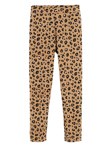 COOL CLUB Jegginsy w kolorze jasnobrązowym