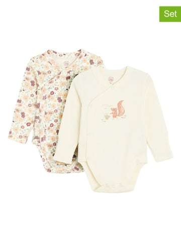 COOL CLUB 2-delige set: rompers crème