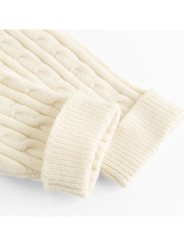 COOL CLUB Spodnie dzianinowe w kolorze kremowym