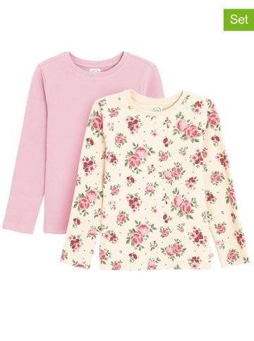 COOL CLUB 2er-Set: Longsleeves in Rosa/ Creme