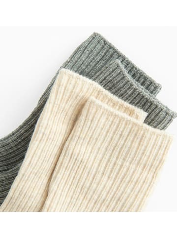 COOL CLUB 3er-Set: Socken in Grau/ Beige/ Creme