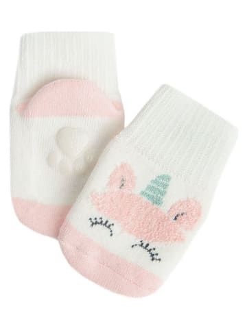 COOL CLUB Socken in Weiß/ Rosa