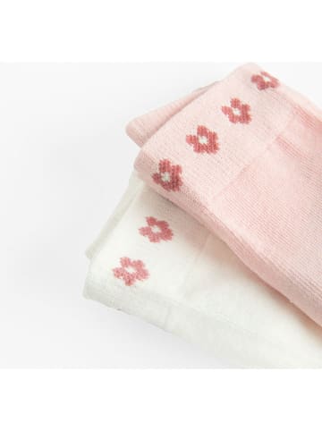 COOL CLUB Rajstopy (3 pary) w kolorze kremowo-jasnoróżowo-jasnobrązowym