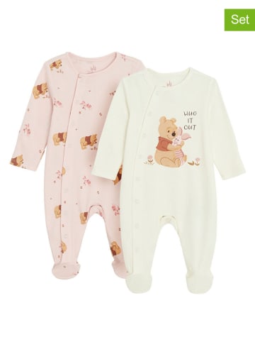 COOL CLUB Śpioszki (2 szt.) w kolorze kremowym i jasnoróżowym